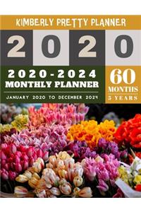 2020-2024 monthly planner