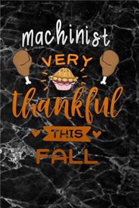 Machinist very thankful this fall