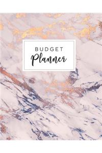 Budget Planner: 2020 Weekly and Monthly Budgeting Book, Journal, Organizer for Expenses, Money and Bills Tracker, Undated, Rose Gold Marble