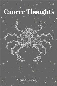 Cancer Thoughts Lined Journal