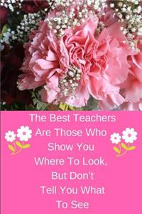The Best Teachers Are Those Who Show You Where To Look, But Don't Tell You What To See