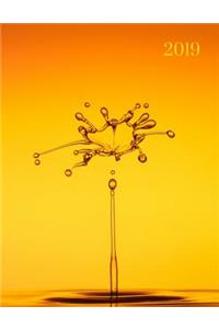 2019 Yellow Sunrise Daily Planner