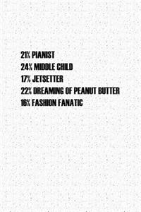21% Pianist 24% Middle Child 17% Jetsetter