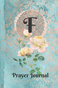 Letter F Personalized Monogram Praise and Worship Prayer Journal