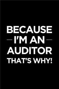 Because I'm an Auditor That's Why