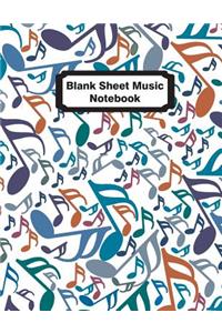 Blank Sheet Music Notebook