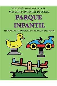 Livro para colorir para crianças de 2 anos (Parque infantil)
