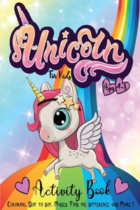 Unicorn Activity Book for Kids Ages 4-8