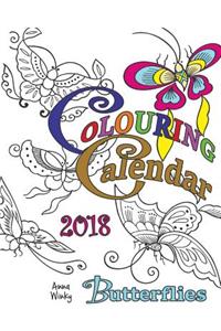 Colouring Calendar 2018 Butterflies (UK Edition)
