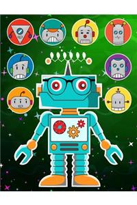 Robots Sticker Album 2 For Boys