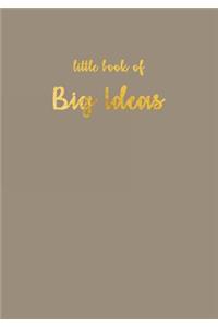 Little Book of Big Ideas, Sketchbook Taupe, Sketchbook 200 Pages: Softcover Blank Journal, Diary, Chic and Stylish Notebook, Sketchbook, Personal Diary for School.