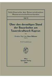 Über Den Derzeitigen Stand Der Bauarbeiten Am Tauernkraftwerk Kaprun