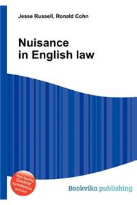 Nuisance in English Law