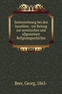 Steinverehrung bei den Israeliten