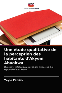Une étude qualitative de la perception des habitants d'Akyem Abuakwa