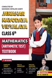 Jawahar Navodaya Vidyalaya (JNV) Class 6th Maths Textbook By B.S Solanki Sir in English