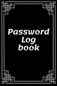 Password Log Book: internet address and password log book size 6" x 9" A Premium Logbook To Protect Usernames and Passwords: password log book and internet password or