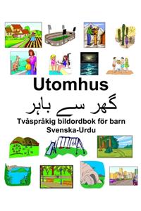Svenska-Urdu Utomhus Tvåspråkig bildordbok för barn