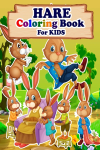 HARE Coloring Book For Kids