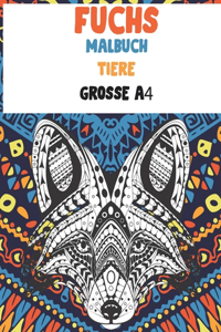 Malbuch - Grosse A4 - Tiere - Fuchs