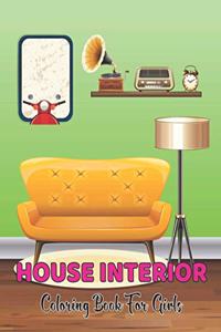 House Interior Coloring Book For Girls