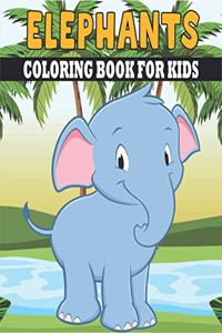 Elephants Coloring Book For Kids