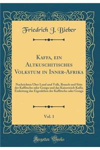Kaffa, ein Altkuschitisches Volkstum in Inner-Afrika, Vol. 1: Nachrichten Über Land und Volk, Brauch und Sitte der Kaffitscho oder Gonga und das Kaiserreich Kaffa; Einleitung das Eigenleben der Kaffitscho oder Gonga (Classic Reprint)