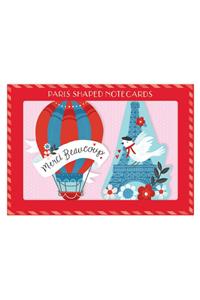 Paris Shaped Notecards