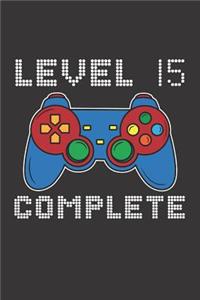 Level 15 Complete