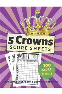 5 Crowns Score Sheets