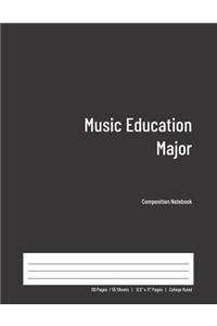 Music Education Major Composition Notebook