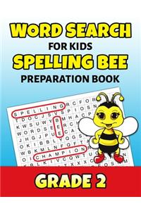 Word Search For Kids Spelling Bee Preparation Book Grade 2