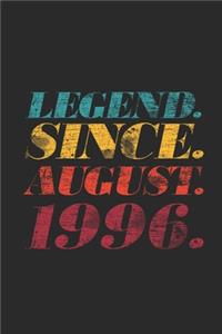 Legend Since August 1996