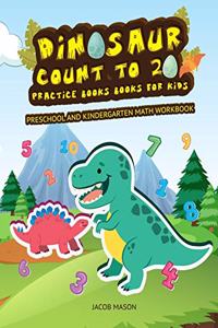 Dinosaur Count To 20 Practice Books For Kids