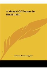 A Manual of Prayers in Hindi (1881)