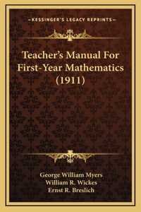 Teacher's Manual for First-Year Mathematics (1911)