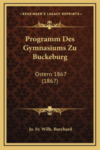 Programm Des Gymnasiums Zu Buckeburg