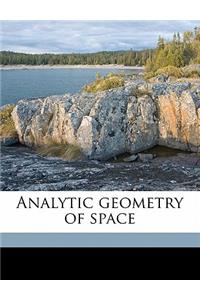 Analytic Geometry of Space
