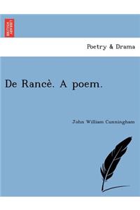 de Rance . a Poem.