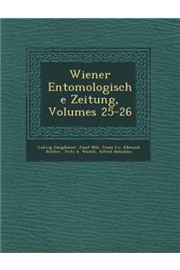 Wiener Entomologische Zeitung, Volumes 25-26