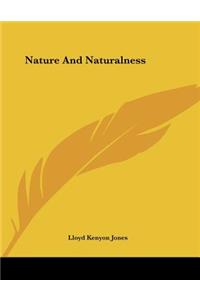 Nature And Naturalness