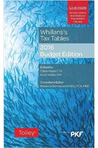 Whillans's Tax Tables 2016-17 (Budget edition)