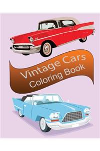 Vintage Cars Coloring Book
