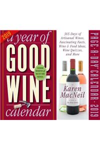 Year of Good Wine Page-A-Day Calendar 2019