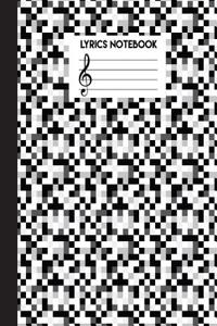 Lyrics Notebook: Songwriter Notebook 8.5 X 11 with 104 Pages - Ruled/Lined Pages and Staff - For Musician, Music Lover, Songwriter (Lyr