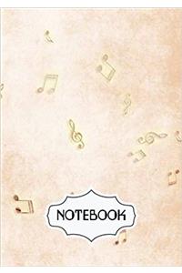 Music Notes Dot-grid Notebook