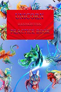 Unicorn Handwriting Practice Book