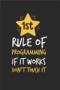 Funny Programmer Notebook - Software Developer Journal Planner