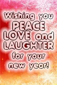 merry christmas and happy new year greetings quote notebook gift