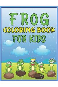 Frog Coloring Book for Kids